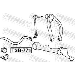 Uloženie priečneho stabilizátora FEBEST TSB-771 - obr. 1