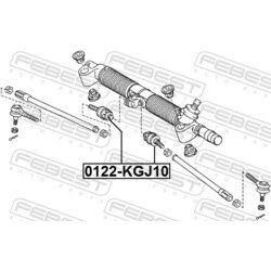 Axiálny čap tiahla riadenia FEBEST 0122-KGJ10 - obr. 1