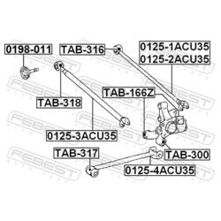 Rameno zavesenia kolies FEBEST 0125-2ACU35 - obr. 1