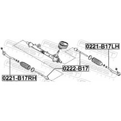 Axiálny čap tiahla riadenia FEBEST 0222-B17 - obr. 1