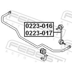 Tyč/Vzpera stabilizátora FEBEST 0223-016 - obr. 1