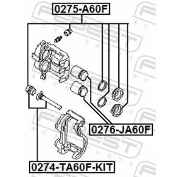 Piest brzdového strmeňa FEBEST 0276-JA60F - obr. 1