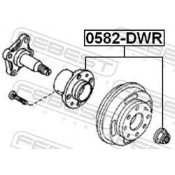 Náboj kolesa FEBEST 0582-DWR - obr. 1