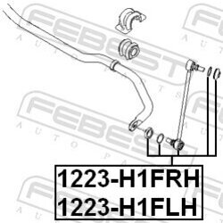 Tyč/Vzpera stabilizátora FEBEST 1223-H1FLH - obr. 1