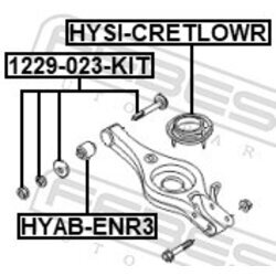 Skrutka pre nastavenie odklonu kolesa FEBEST 1229-023-KIT - obr. 1