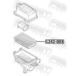 Vzduchový filter FEBEST 1242-003 - obr. 1