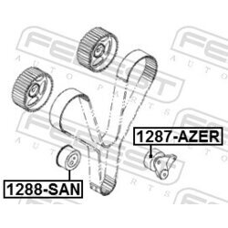 Napínacia kladka ozubeného remeňa FEBEST 1287-AZER - obr. 1