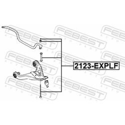 Tyč/Vzpera stabilizátora FEBEST 2123-EXPLF - obr. 1