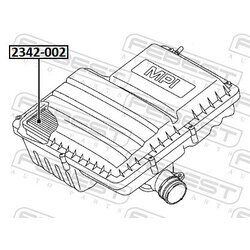 Vzduchový filter FEBEST 2342-002 - obr. 1