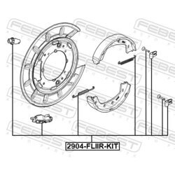 Sada príslušenstva čeľustí parkovacej brzdy FEBEST 2904-FLIIR-KIT - obr. 1