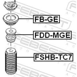 Doraz odpruženia FEBEST FDD-MGE - obr. 1