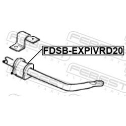 Uloženie priečneho stabilizátora FEBEST FDSB-EXPIVRD20 - obr. 1