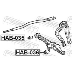 Uloženie riadenia FEBEST HAB-035 - obr. 1