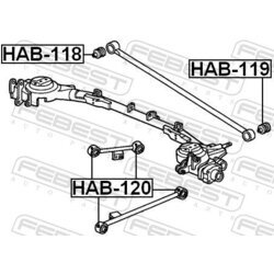 Uloženie riadenia FEBEST HAB-118 - obr. 1