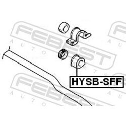 Uloženie priečneho stabilizátora FEBEST HYSB-SFF - obr. 1