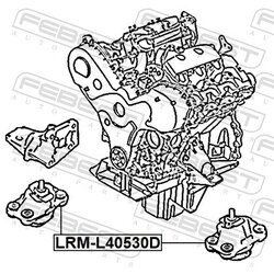 Uloženie motora FEBEST LRM-L40530D - obr. 1