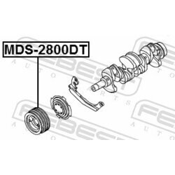 Remenica kľukového hriadeľa FEBEST MDS-2800DT - obr. 1