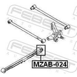 Uloženie riadenia FEBEST MZAB-024 - obr. 1