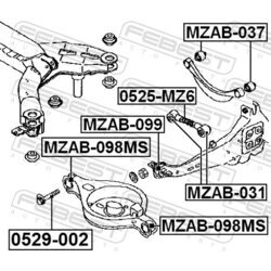 Uloženie riadenia FEBEST MZAB-037 - obr. 1