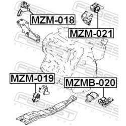 Uloženie motora FEBEST MZM-018 - obr. 1