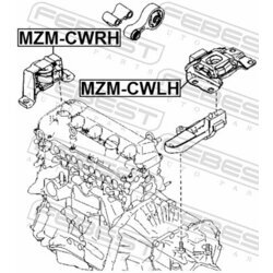 Uloženie automatickej prevodovky FEBEST MZM-CWLH - obr. 1