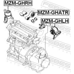 Uloženie motora FEBEST MZM-GHLH - obr. 1