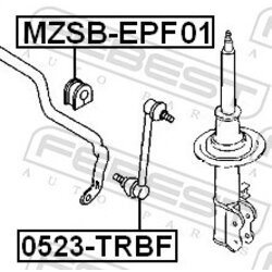 Uloženie priečneho stabilizátora FEBEST MZSB-EPF01 - obr. 1
