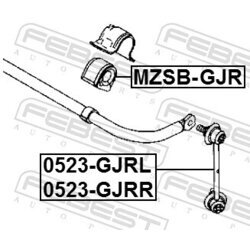 Uloženie priečneho stabilizátora FEBEST MZSB-GJR - obr. 1