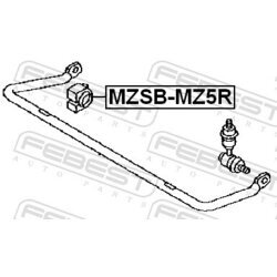 Uloženie priečneho stabilizátora FEBEST MZSB-MZ5R - obr. 1