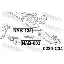 Uloženie riadenia FEBEST NAB-125 - obr. 1