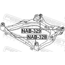 Uloženie tela nápravy FEBEST NAB-328 - obr. 1