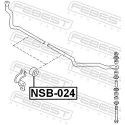 Uloženie priečneho stabilizátora FEBEST NSB-024 - obr. 1