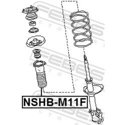 Ochranný kryt/manžeta tlmiča pérovania FEBEST NSHB-M11F - obr. 1