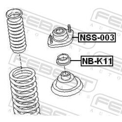 Ložisko pružnej vzpery FEBEST NSS-003 - obr. 1