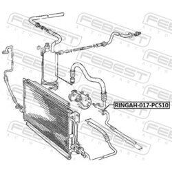 Tesniaci krúžok, vedenie chladiacej kvapaliny FEBEST RINGAH-017-PCS10 - obr. 1