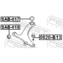 Uloženie riadenia FEBEST SAB-017 - obr. 1