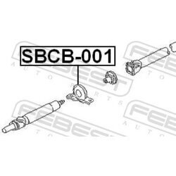 Stredové ložisko kĺbového hriadeľa FEBEST SBCB-001 - obr. 1