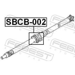 Stredové ložisko kĺbového hriadeľa FEBEST SBCB-002 - obr. 1