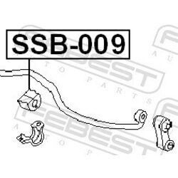 Uloženie priečneho stabilizátora FEBEST SSB-009 - obr. 1