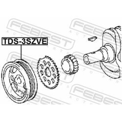 Remenica kľukového hriadeľa FEBEST TDS-3SZVE - obr. 1