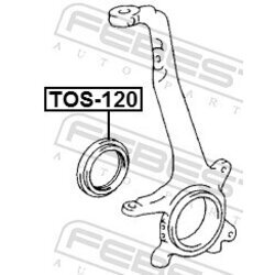 Radiálny tesniaci krúžok hnacieho hriadeľa FEBEST TOS-120 - obr. 1