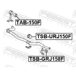 Uloženie priečneho stabilizátora FEBEST TSB-URJ150F - obr. 1