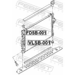 Uloženie chladiča FEBEST VLSB-001 - obr. 1