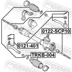 Axiálny čap tiahla riadenia FEBEST 0122-SCP10 - obr. 1