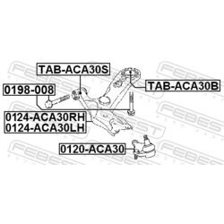 Rameno zavesenia kolies FEBEST 0124-ACA30RH - obr. 1