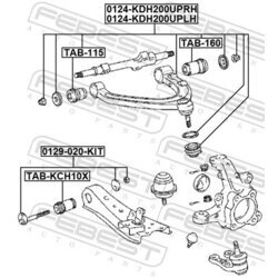 Rameno zavesenia kolies FEBEST 0124-KDH200UPRH - obr. 1