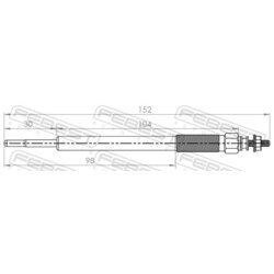 Žeraviaca sviečka FEBEST 01642-004 - obr. 1