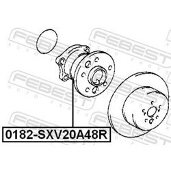 Náboj kolesa FEBEST 0182-SXV20A48R - obr. 1