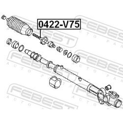 Axiálny čap tiahla riadenia FEBEST 0422-V75 - obr. 1