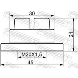 Matica, náboj kolesa FEBEST 0598-NHUB02 - obr. 1